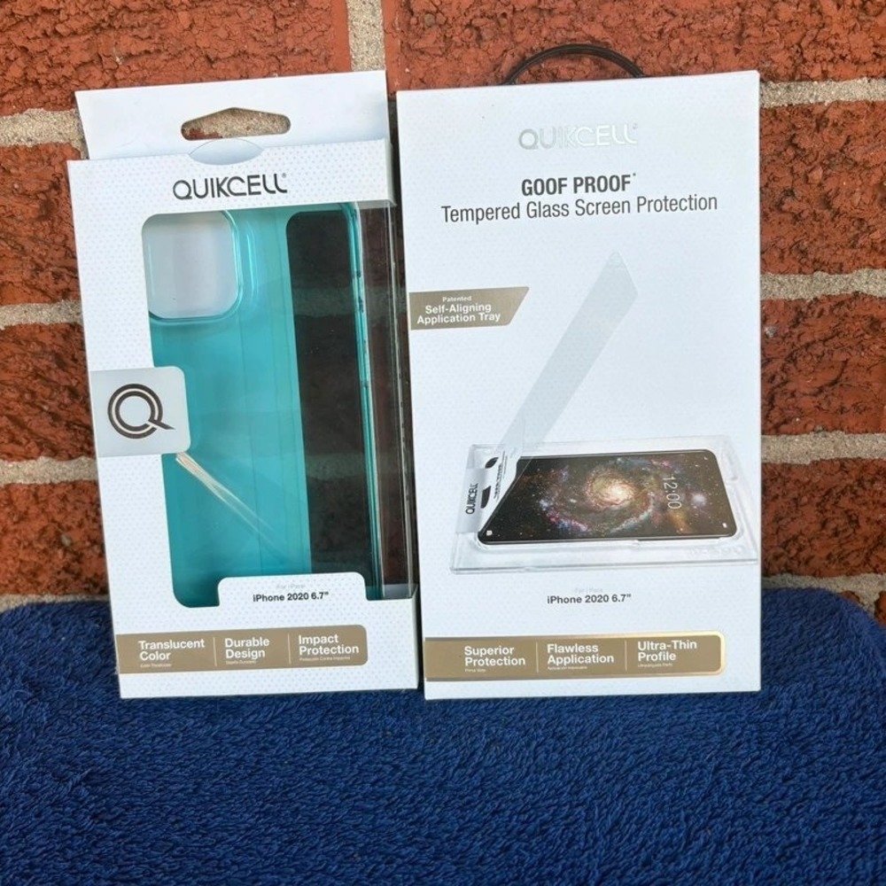 Quikcell iPhone 12 Pro Max Ocean Case + Tempered Glass Screen Protector*